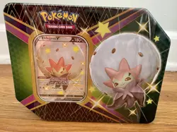 Pokemon SHINING FATES Tin ELDEGOSS V Trading Cards TCG - 6 Booster Packs - Image 1