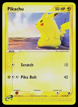 Pokemon Card - Pikachu Sandstorm 72/100 Common - Image 1