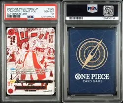PSA 10 Come On!! Well Fight You Alternate Art OP09-020 2025 ONE PIECE Card Japan - Image 3