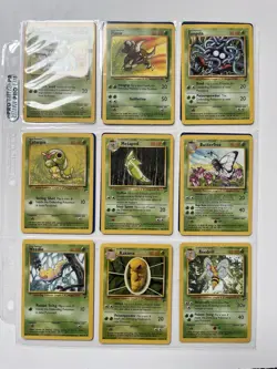 15 Base Set 2 Vintage WOTC Common Pokemon Cards Grass Type All Great Condition - Image 1