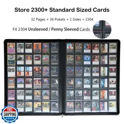 Rayvol Premium 2300 Pockets Card Binder, Large 36-Pocket 2000+ Ringless Tradi - Image 2