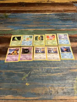 Pokemon Shadowless Card Lot X10 Wizards Of The Coast - Image 1