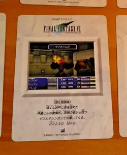 FINAL FANTASY 7 VII PART CARDDASS CARD REGULAR CARTE 71 MADE IN JAPAN 1997 NM - Image 2