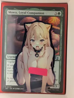 (MtG) Mowu, Loyal Companion x Loyal Pet Magic Alter Anime Hentai Lewd - Image 1