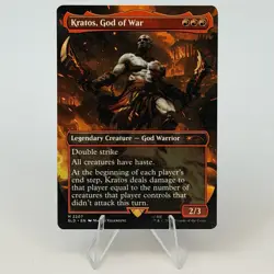 Kratos, God of War NM #2207 Regular MTG Secret Lair x God of War: Greek NM - Image 1