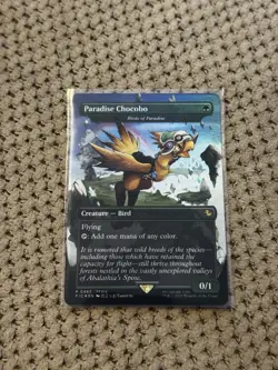 Paradise Chocobo 483 Promo Borderless Foil Final Fantasy Chocobo Box MTG NM - Image 1