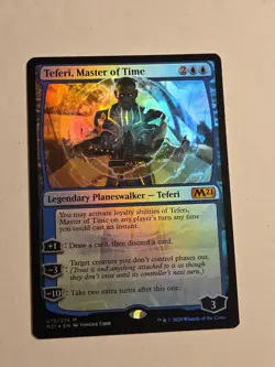 Teferi, Master of Time FOIL X1 M21 MTG Core Set 2021 - Image 1