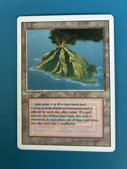 MTG Magic the Gathering Volcanic Island Dual Land Revised Edition - Image 5