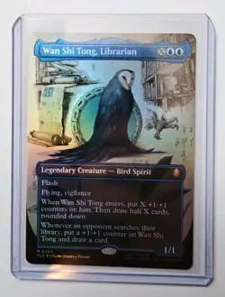 MTG Wan Shi Tong, Librarian #0320 FOIL Borderless Mythic Rare Legendary Avatar - Image 1