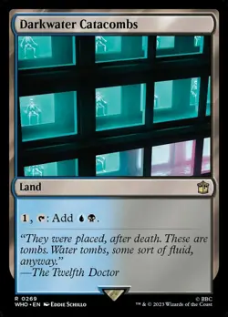 1 x Darkwater Catacombs - Foil - Universes Beyond: Doctor Who - NM-Mint - MTG - Image 1