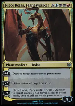 1 x Nicol Bolas, Planeswalker - Foil - Duel Decks: Ajani vs Nicol Bolas - Modera - Image 1