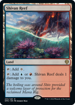 1 x Shivan Reef - Foil - Dominaria United - NM-Mint - MTG - Image 1