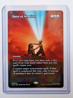 MTG Force of Negation #0013 Showcase Borderless Source Material Mythic Rare TLE - Image 1