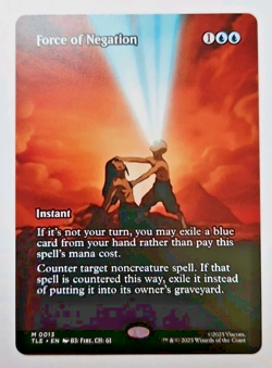 MTG Force of Negation #0013 Showcase Borderless Source Material Mythic Rare TLE - Image 2