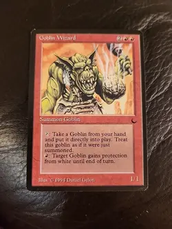 Goblin Wizard - MTG 1994 The Dark - Near Mint Vintage - Image 1