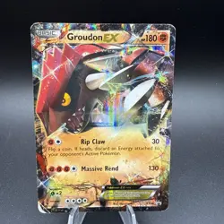 Pokemon TCG Groudon EX XY42 Ultra Rare Black Star Promo HP - Image 1