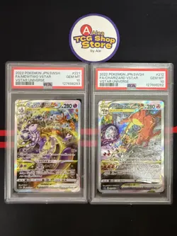 Carta Pokemon PSA10 Charizard VSTAR Mewtwo VSTAR SAR S12a 212/172 221/172 - Image 1