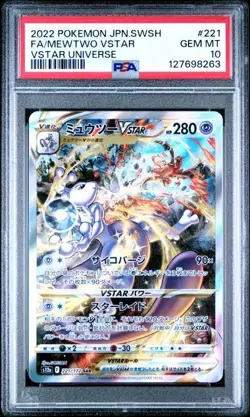 Carta Pokemon PSA10 Charizard VSTAR Mewtwo VSTAR SAR S12a 212/172 221/172 - Image 2