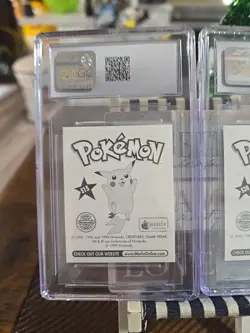 Pokemon 1998 Topps Merlin Series 1 Pikachu Gengar Slab Lot CGC 8.5 MINT+ Vintage - Image 5