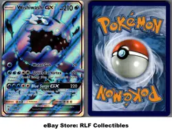 2017 Pokemon, S&M Guardians Rising, #133/145 Wishiwashi GX, Full Art Ultra Rare - Image 1