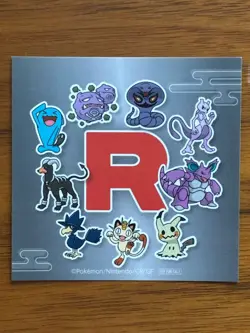 Pokemon Team Rock Sticker Postcard Paper Craft 4Set Limited Japanese Promo - Image 2
