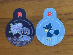 Pokemon Team Rock Sticker Postcard Paper Craft 4Set Limited Japanese Promo - Image 5