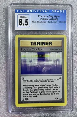 Fuchsia City Gym Pokemon 2000 Gym Challenge 1st Edition 114/132 CGC 8.5 - Image 1