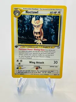 NOCTOWL 2000 Pokemon Neo Genesis 1ST EDITION Uncommon POKEMON 42/111 - Image 1
