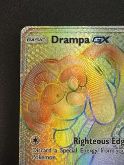 2017 Pokemon Sun & Moon Guardians Rising Drampa GX SECRET RARE #160/145 - Image 2