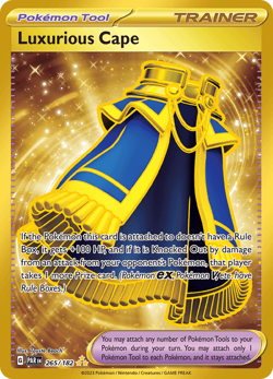 Pokemon TCG Luxurious Cape 265/182 Gold Secret Rare Paradox Rift NM/M - Image 1