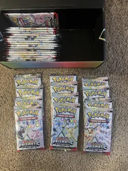 Pokemon TCG Prismatic Evolutions Booster Pack Lot Of (30) SEALED PACKS - Image 1