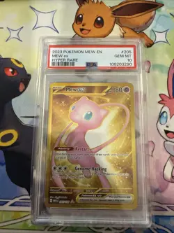 2023 POKEMON SV 151 - MEW EN #205/165 MEW EX HYPER RARE PSA 10 - Image 1
