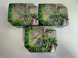 Pokemon TCG: Paradox Destinies Iron Leaves ex Tin New Sealed Lot of 3 - Image 1