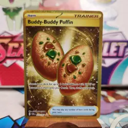 Buddy-Buddy Poffin 223/167 Gold - Twilight Masquerade - Pokemon TCG - SHIPS FAST - Image 1