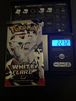 Very Heavy! 22.72g Pokemon TCG SV10.5 White Flare Booster Pack Sealed! - Image 1