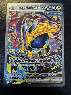 Iron Hands Ex 154/131 Prismatic Evolutions Special Illustration Rare Pokemon TCG - Image 2