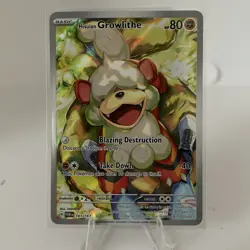 Hisuian Growlithe 181/167 Twilight Masquerade Illustration Rare Pokemon NM/MINT - Image 1
