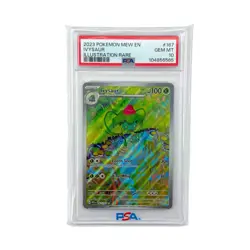 PSA 10 Ivysaur 167/165 Pokemon Scarlet Violet 151 Illustration Rare Mew EN-151 - Image 1