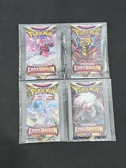 Pokemon Lost Origin Pack Art Set / 4x Factory Sealed Booster Packs (NEW) - Image 2