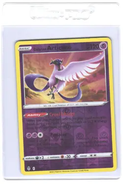 Pokemon SWSH07: Evolving Skies Galarian Articuno #063/203 LP Holo Rare - Image 1