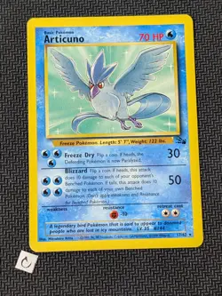Articuno 17/62 - Fossil Unlimited Non-Holo Rare WOTC Pokemon TCG LP - Image 1