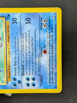 Articuno 17/62 - Fossil Unlimited Non-Holo Rare WOTC Pokemon TCG LP - Image 5