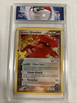2021 Pokemon Team Magma’s Groudon Holo #9 HGC 9.5 (sb3) - Image 1