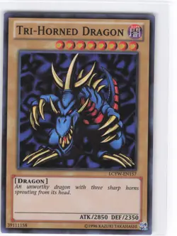 Tri-Horned Dragon Super Rare Legendary Collection 3: Yugi's World LCYW-EN157 NM - Image 1