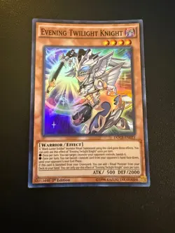 Yugioh - Evening Twilight Knight DOCS-EN023 Super Rare 1st Ed NM - Image 1