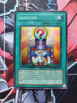 Question - DR1-EN053 - Super Rare NM Dark Revelation 1 Yugioh - Image 1