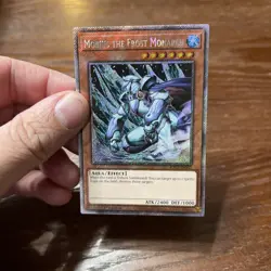 Yu-Gi-Oh! Mobius the Frost Monarch RA03-EN142 Platinum Secret Rare 1st Edition - Image 4