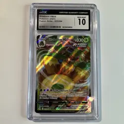 Pokemon TCG Rillaboom VMAX Card 023/264 Fusion Strike Gem Mint 10 - Image 1