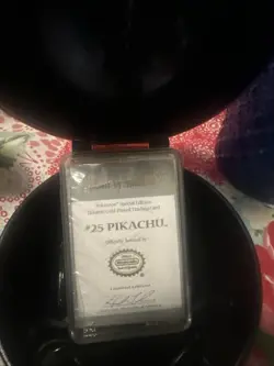 PIKACHU Pokemon 23K Gold Plated Trading Card 1999 Burger King Limited Edition - Image 2