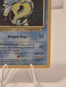 Pokemon TCG Gyarados Holo Rare Card 006/102 Base Set 1999 Unlimited - Image 3